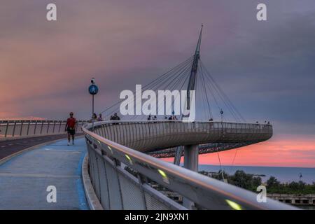 Ponte del Mare, Pescara, Abruzzo, Italia Foto Stock