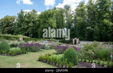 Castello Howard giardino murato Foto Stock