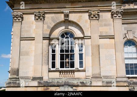 Finestra veneziana sulla facciata sud di Castle Howard, North Yorkshire Foto Stock