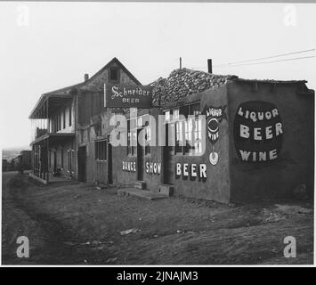 Contea di Taos, New Mexico. Bar all'Arroyo Hondo Foto Stock