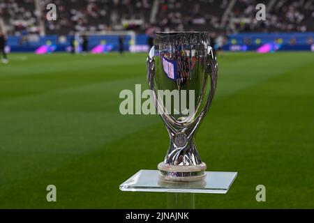 Helsinki, Finlandia. 10th ago 2022. La Super Cup prima della UEFA Super Cup tra Real Madrid e Eintracht Francoforte allo Stadio Olimpico di Helsinki, Finlandia (Foto: Cristiano Mazzi/Sport Press Photo/C - UN'ORA DI SCADENZA - ATTIVARE FTP SOLO SE LE IMMAGINI MENO DI UN'ORA - Alamy) credito: SPP Sport Press Photo. /Alamy Live News Foto Stock