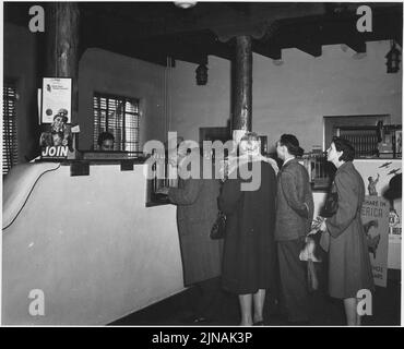 Contea di Taos, New Mexico. Banca Taos Foto Stock