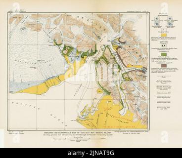 Tarr 1912 i terremoti a Yakutat Bay Alaska 0099 piatto XXII Foto Stock