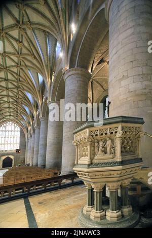 Tewkesbury Abbey Foto Stock