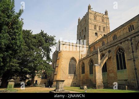 Tewkesbury Abbey Foto Stock