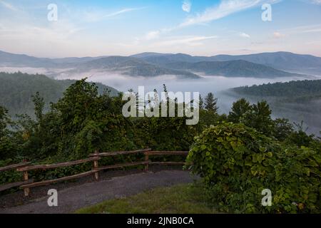 Cataloochee Valley nella Carolina del Nord Occidentale, Stati Uniti Foto Stock