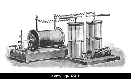 Apparecchio ad alta frequenza Tesla (Rankin Kennedy, impianti elettrici, Vol V, 1903) Foto Stock