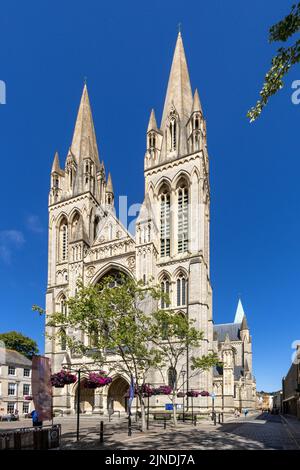La magnifica cattedrale nella città di Truro, Cornovaglia. Foto Stock