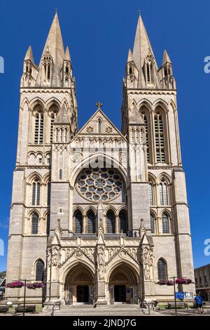 La magnifica cattedrale nella città di Truro, Cornovaglia. Foto Stock
