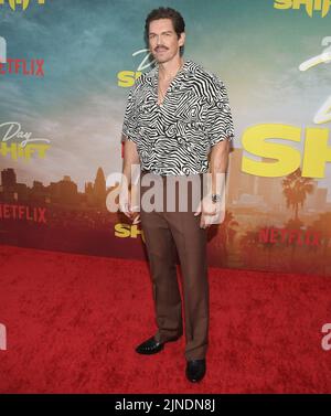 Los Angeles, Stati Uniti. 10th ago, 2022. Steve Howey arriva al DAY SHIFT World Premiere di Netflix che si tiene al Regal LA Live di Los Angeles, CA, mercoledì 10 agosto 2022. (Foto di Sthanlee B. Mirador/Sipa USA) Credit: Sipa USA/Alamy Live News Foto Stock