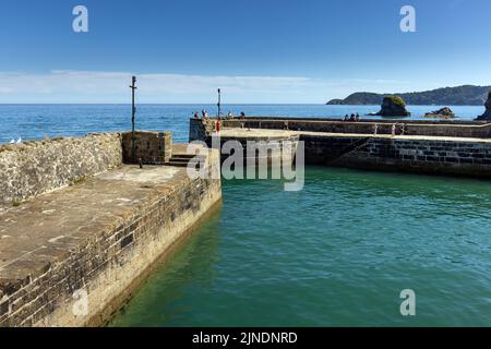 Charlestown Harbour nella Cornovaglia meridionale, vicino a St Austell. Foto Stock