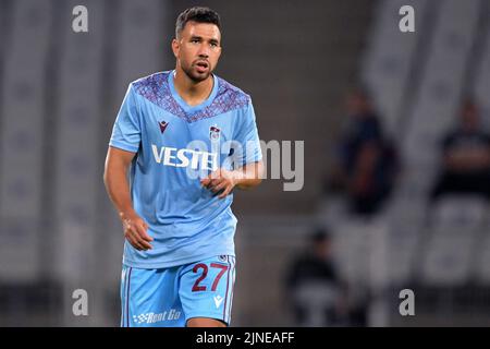 ISTANBUL - Mahmoud Ahmed Ibrahim Hassan ( Trezeguet ) di Trabzonspor COME durante la partita turca Super Lig tra Istanbulspor AS e Trabzonspor COME allo stadio Ataturk Olimpiyat il 5 agosto 2022 a Istanbul, Turchia. ANP | altezza olandese | GERRIT DA COLONIA Foto Stock