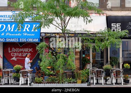 LAN Larb Chiang mai, 227 Centre St, New York, foto di un ristorante della Thailandia del Nord nel quartiere SoHo di Manhattan. Foto Stock