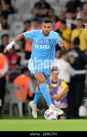 ISTANBUL - Mahmoud Ahmed Ibrahim Hassan ( Trezeguet ) di Trabzonspor COME durante la partita turca Super Lig tra Istanbulspor AS e Trabzonspor COME allo stadio Ataturk Olimpiyat il 5 agosto 2022 a Istanbul, Turchia. ANP | altezza olandese | GERRIT DA COLONIA Foto Stock