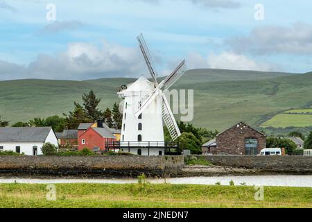 Mulino a vento a Blennerville, vicino Tralee, Co. Kerry, Irlanda Foto Stock