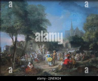 La danza di campagna di Gabriel de Saint-Aubin, Foto Stock