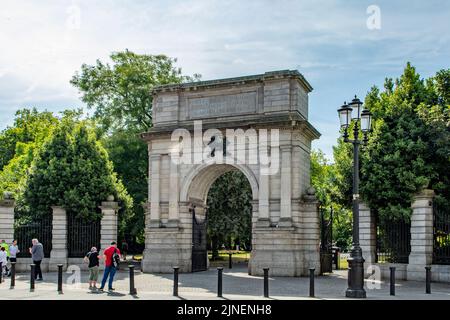 Fusilier Arch, St Stephen's Green, Dublino Foto Stock