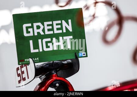 Durante l'ePrix di Seul 2022, 10th° appuntamento del Campionato Mondiale ABB FIA Formula e 2021-22, sul circuito di Seul Street tra il 12 e il 14 agosto, a Seul, Corea del Sud - Foto: Julien Delfosse/DPPI/LiveMedia Foto Stock