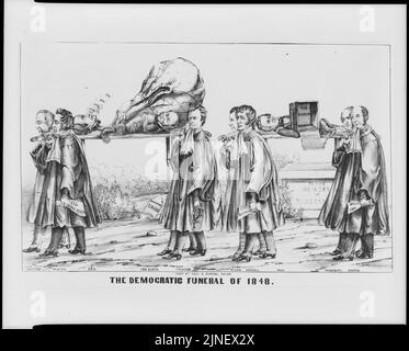 Il funerale di democratica del 1848 Foto Stock