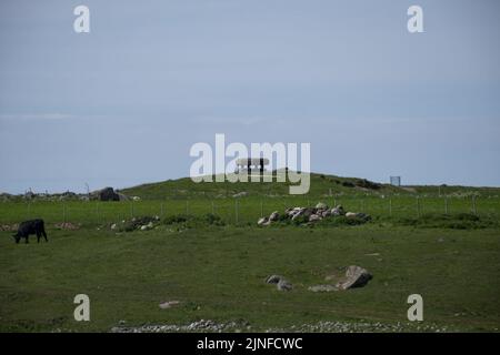 Nesheim, Norvegia - 30 maggio 2022: Campo di tiro e allenamento Marka. Stazione aerea Lista. Era una batteria costiera dell'esercito con la più grande potenza di fuoco dell'area Foto Stock