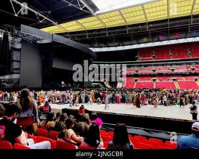 Harry Styles Love on Tour al London Wembley Stadium Foto Stock