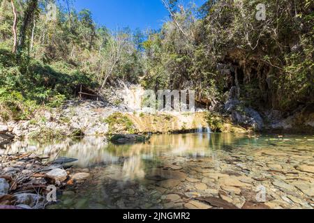 El Salto del Caburni nelle Topas de Collantes nei Monti Escambray a Cuba Foto Stock