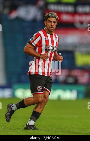 West Bromwich, Regno Unito. 11th ago, 2022. Reda Khadra #11 di Sheffield United durante il gioco a West Bromwich, Regno Unito, il 8/11/2022. (Foto di Gareth Evans/News Images/Sipa USA) Credit: Sipa USA/Alamy Live News Foto Stock