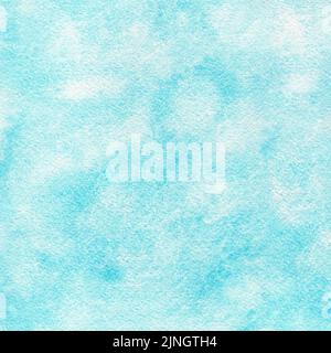 Astratto acquerello azzurro dipinto a mano per lo sfondo. Foto Stock
