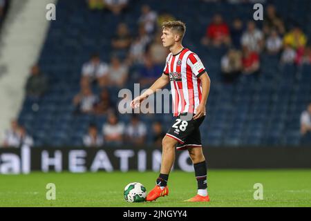 West Bromwich, Regno Unito. 11th ago, 2022. James McAtee #28 di Sheffield United durante la partita a West Bromwich, Regno Unito, il 8/11/2022. (Foto di Gareth Evans/News Images/Sipa USA) Credit: Sipa USA/Alamy Live News Foto Stock