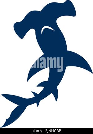 Illustrazione del logo Shark Icon Illustrazione Vettoriale