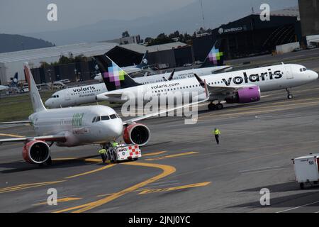 Città del Messico, Città del Messico, Messico. 11th ago, 2022. Agosto 11, 2022. Città del Messico, Messico. Il presidente Andrés Manuel LÃ³pez Obrador ha annunciato che il numero di voli all'aeroporto internazionale Benito JuÃ¡rez di Città del Messico (AICM) sarà ridotto per promuovere l'utilizzo del nuovo aeroporto internazionale Felipe Ãngeles (AIFA). Il 11 agosto 2022 a Città del Messico, Messico. (Credit Image: © Alex Dalton/eyepix via ZUMA Press Wire) Foto Stock