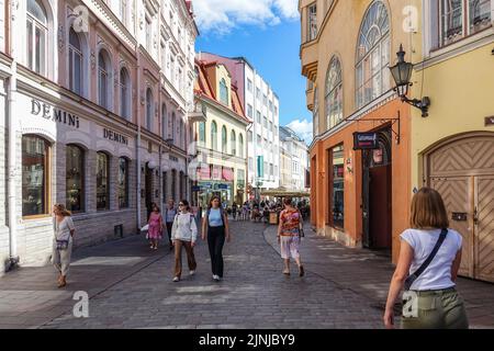 Tallinn, Estonia. 31st luglio, 2022. Vista generale delle strade della città vecchia. (Foto di Vadim Pacajev/Sipa USA) Credit: Sipa USA/Alamy Live News Foto Stock