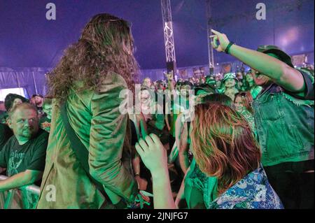 Catton Park, Regno Unito. 11th ago, 2022. Mother Vulture si esibisce sul palco S.O.P.H.I.E. al Bloodstock Open Air Festival. Credit: Will Tudor/Alamy Live News Foto Stock