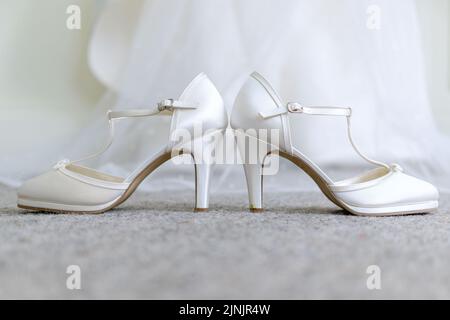 Scarpe per matrimoni Brides Foto Stock