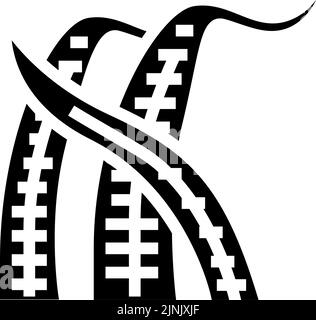 illustrazione vettore icona glifo balansae crittocoryne Illustrazione Vettoriale