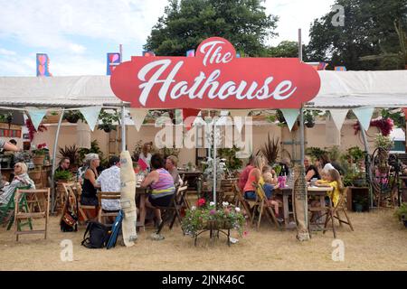 Latitude Festival 2022 luglio, Henham Park, Suffolk, Regno Unito. Il ristorante House Foto Stock