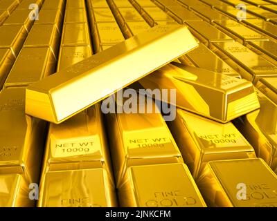 oro, oro, beni, oro barrette, oro, goldens, lingotto Foto Stock
