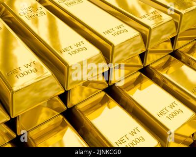 oro, oro, oro barrette, oro, lingotto Foto Stock