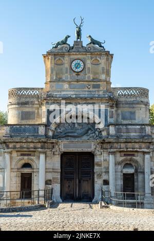 Francia, Eure et Loir, Anet, Chateau d'Anet, 16th ° secolo castello rinascimentale, costruito dall'architetto Philibert Delorme sotto Henri II per Diane de Poit Foto Stock