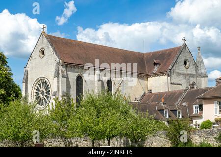 Francia, Oise, Picardie, Saint Jean aux Bois, Notre Dame et Saint Jean Baptiste abbazia del 12th ° secolo // Francia, Oise (60), Picardie, Saint-Jean-aux Foto Stock