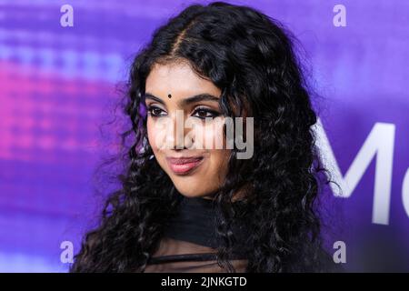 HOLLYWOOD, LOS ANGELES, CALIFORNIA, USA - 11 AGOSTO: L'attrice americana Avantika Vandanapu arriva alla Variety 2022 Power of Young Hollywood Celebration presentata da Facebook Gaming tenutasi a NeueHouse Los Angeles il 11 agosto 2022 a Hollywood, Los Angeles, California, Stati Uniti. (Foto di Xavier Collin/Image Press Agency) Foto Stock