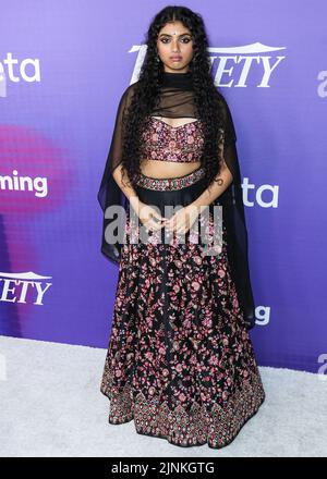 HOLLYWOOD, LOS ANGELES, CALIFORNIA, USA - 11 AGOSTO: L'attrice americana Avantika Vandanapu arriva alla Variety 2022 Power of Young Hollywood Celebration presentata da Facebook Gaming tenutasi a NeueHouse Los Angeles il 11 agosto 2022 a Hollywood, Los Angeles, California, Stati Uniti. (Foto di Xavier Collin/Image Press Agency) Foto Stock