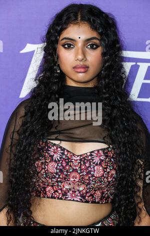 HOLLYWOOD, LOS ANGELES, CALIFORNIA, USA - 11 AGOSTO: L'attrice americana Avantika Vandanapu arriva alla Variety 2022 Power of Young Hollywood Celebration presentata da Facebook Gaming tenutasi a NeueHouse Los Angeles il 11 agosto 2022 a Hollywood, Los Angeles, California, Stati Uniti. (Foto di Xavier Collin/Image Press Agency) Foto Stock