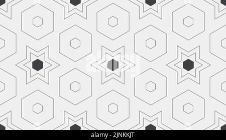 motivi vettoriali ornamentali senza cuciture - geometrici Illustrazione Vettoriale