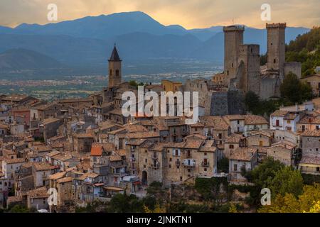 Pacentro, l'Aquila, Abruzzo, Italia Foto Stock