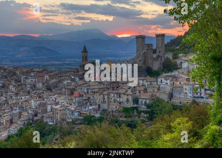 Pacentro, l'Aquila, Abruzzo, Italia Foto Stock