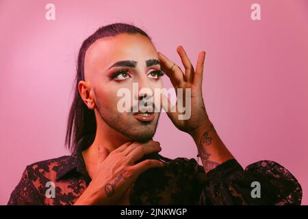 individualità, gesto, stile, transgender, lgbt, individualità, gesti, stili, trasgressori Foto Stock