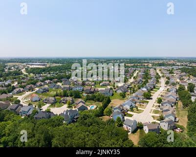 Suddivisione suburbana a o'Fallon Foto Stock