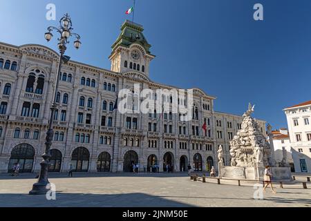 trieste, piazza unità d'italia, triestes Foto Stock