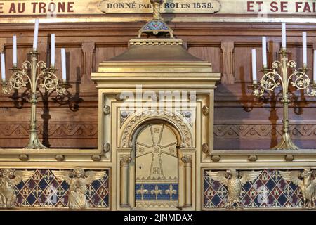 Tabernacolo. Chapelle Saint-Cloud. Eglise Saint-Clodoald. Saint-Cloud. Ile-de-France. Francia. Europa. Foto Stock